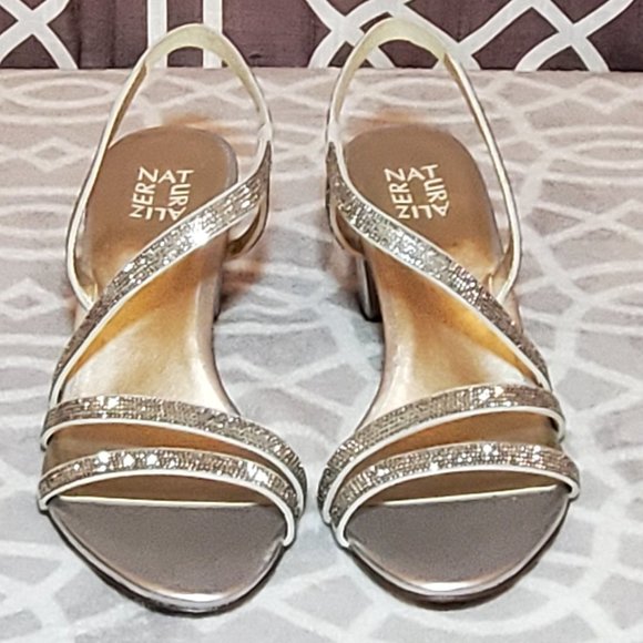 Naturalizer Vanessa Slingback Heel Sandals Silver Size 10 US | 40 EUR | 7 UK - Picture 7 of 15